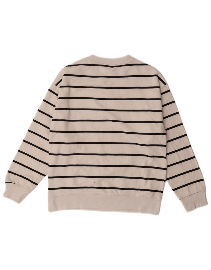 Φούτερ Zara Boys Jumper 11-12 ετών Λευκό ριγέ βαμβακερό