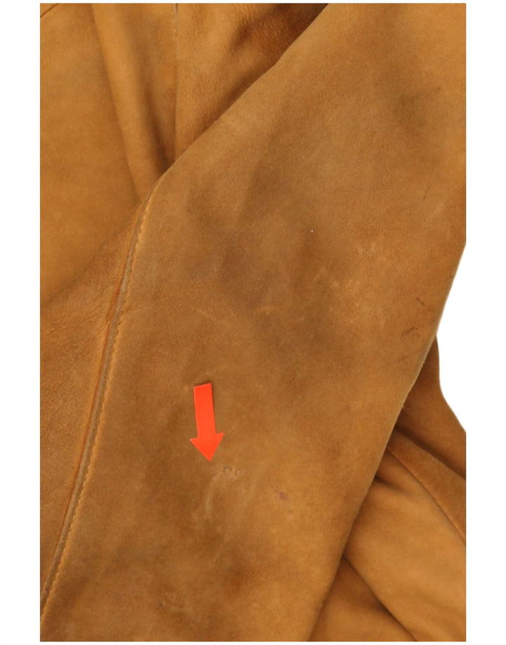 Vintage Ανδρικό Suede Jacket UK 40 Large Brown Δερμάτινο