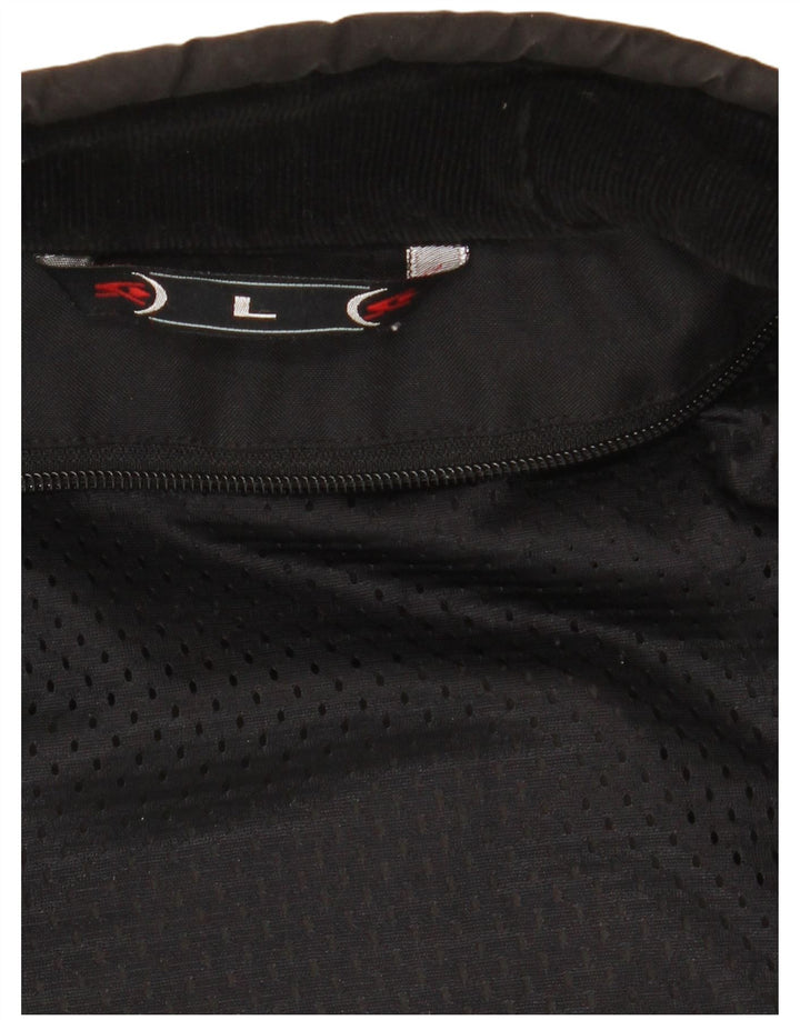 Ανδρικό Spyke Graphic Bomber Jacket UK 40 Large Black Colorblock Biker