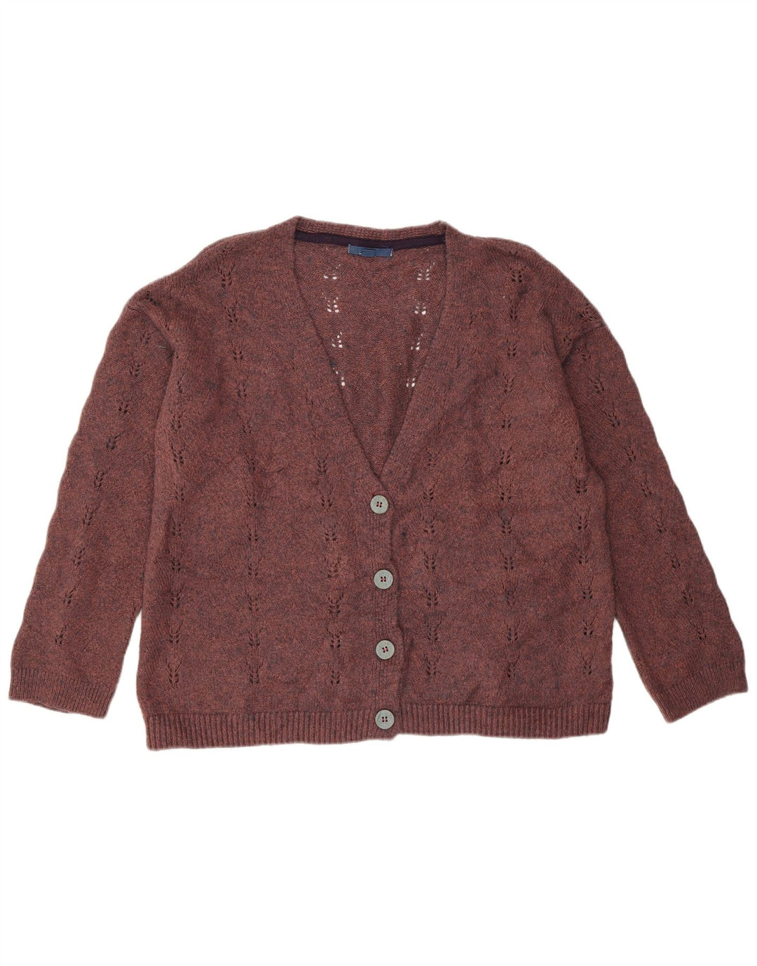 White Stuff Γυναικείο Ζακέτα πουλόβερ UK 14 Medium Maroon Ακρυλικό