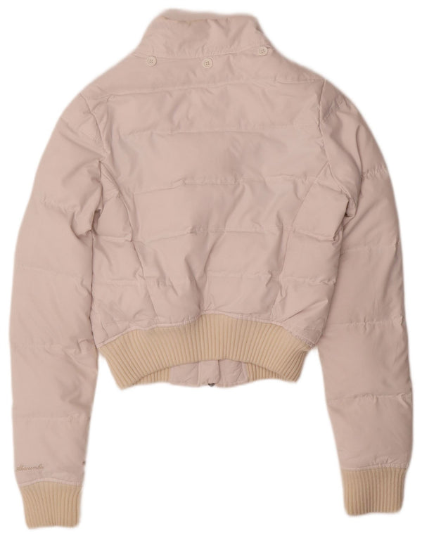 Abercrombie & Fitch Γυναικείο μπουφάν με επένδυση UK 10 Small White Nylon