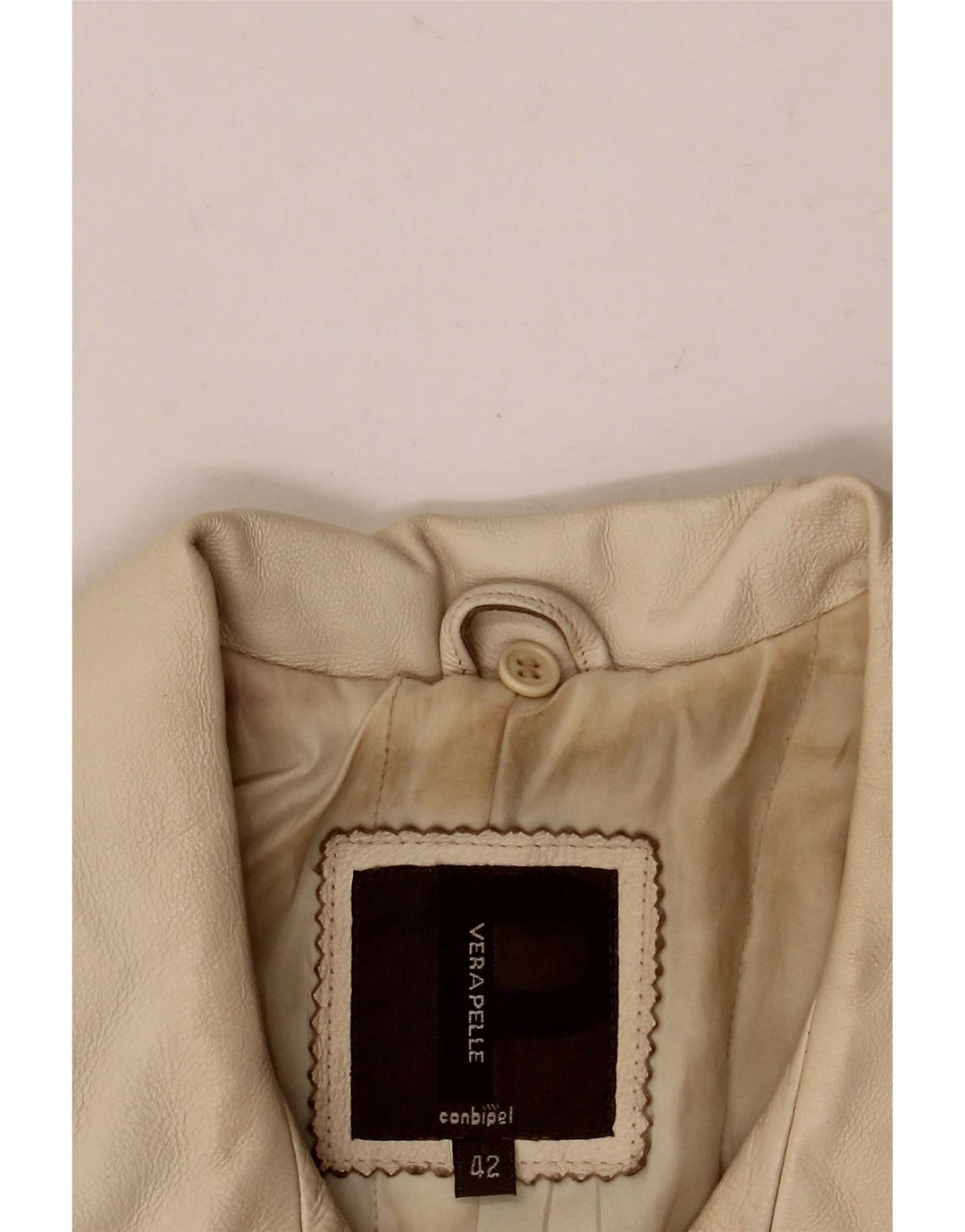 Conbipel Γυναικείο Δερμάτινο Μπουφάν IT 42 Medium Beige