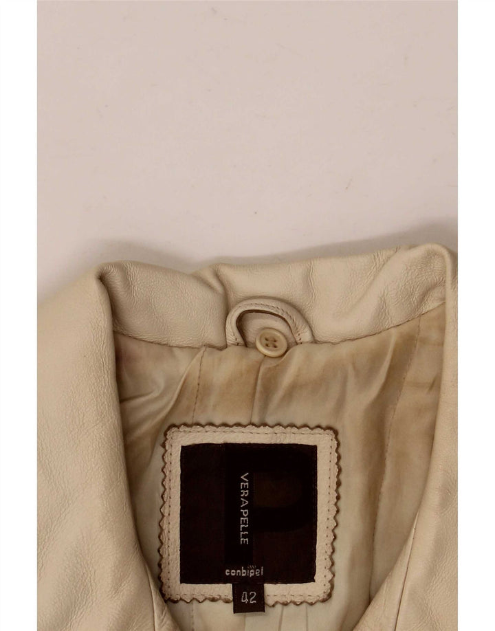Conbipel Γυναικείο Δερμάτινο Μπουφάν IT 42 Medium Beige