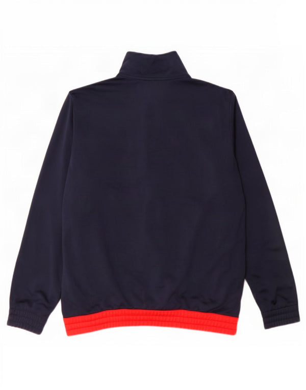 Adidas Boys Graphic αθλητική φόρμα Top Jacket 13-14 Years Navy Blue Colorblock