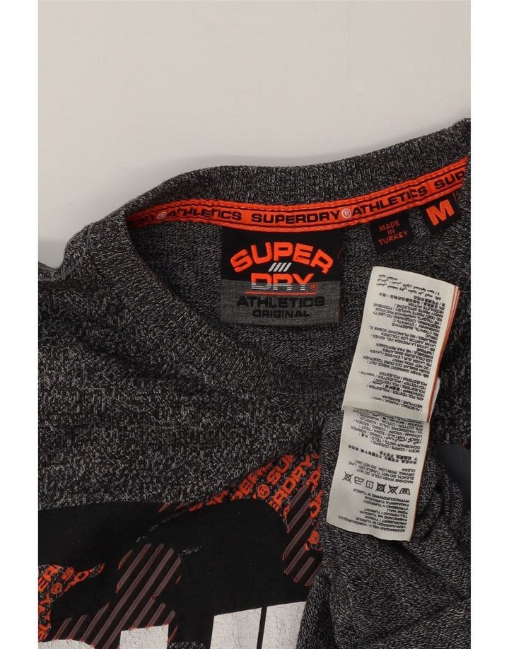Ανδρικό γραφικό μπλουζάκι Superdry, Βαμβακερό, μεσαίο γκρι