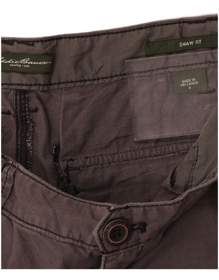 EDDIE BAUER Γυναικείο ίσιο κομμένο παντελόνι US 8 Medium W32 L23 Grey
