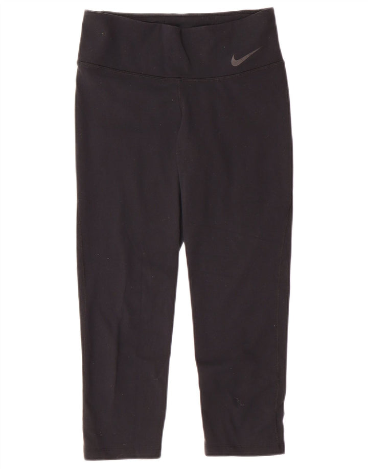 Γυναικεία κολάν NIKE Dri Fit Capri UK 8 Small Black Nylon