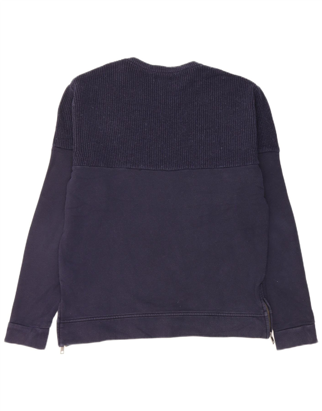 Zara Ανδρικό Φούτερ Jumper Μεγάλο Ναυτικό Βαμβακερό