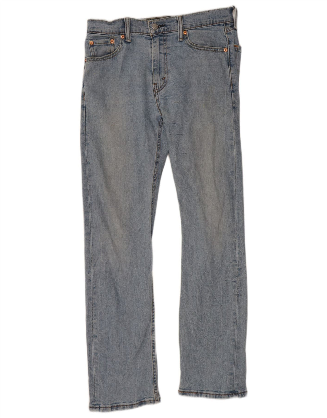 Levi's Mens 513 Slim Straight Jeans W30 L30 Blue Cotton