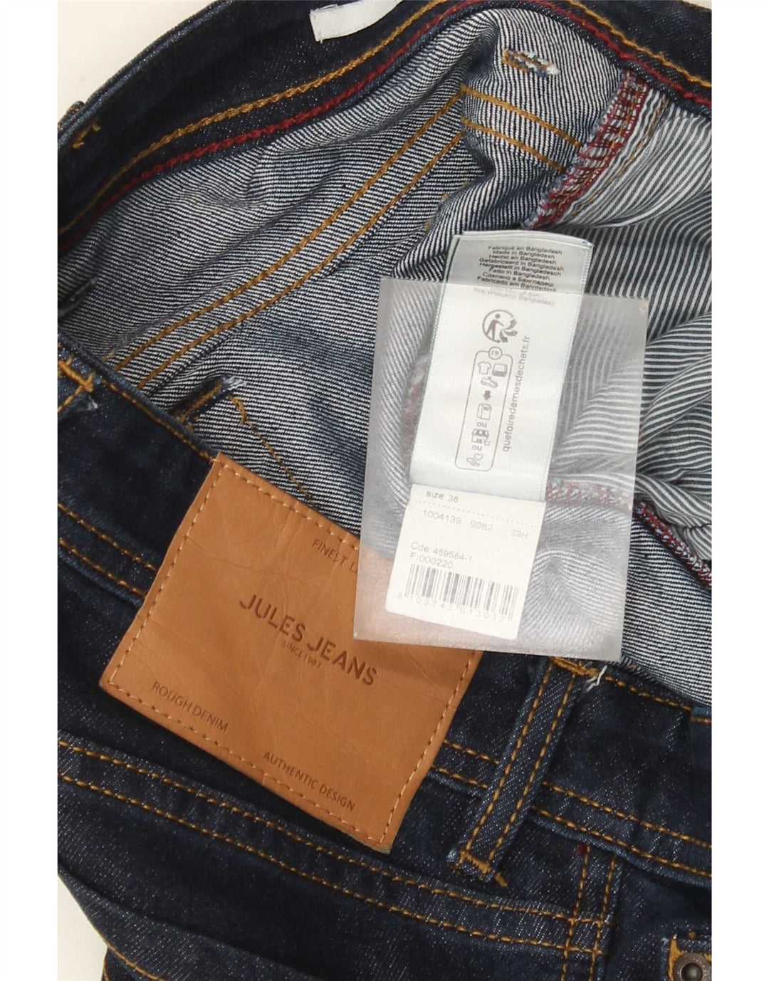 Jules Mens Slim Jeans W38 L34 Navy Blue Cotton