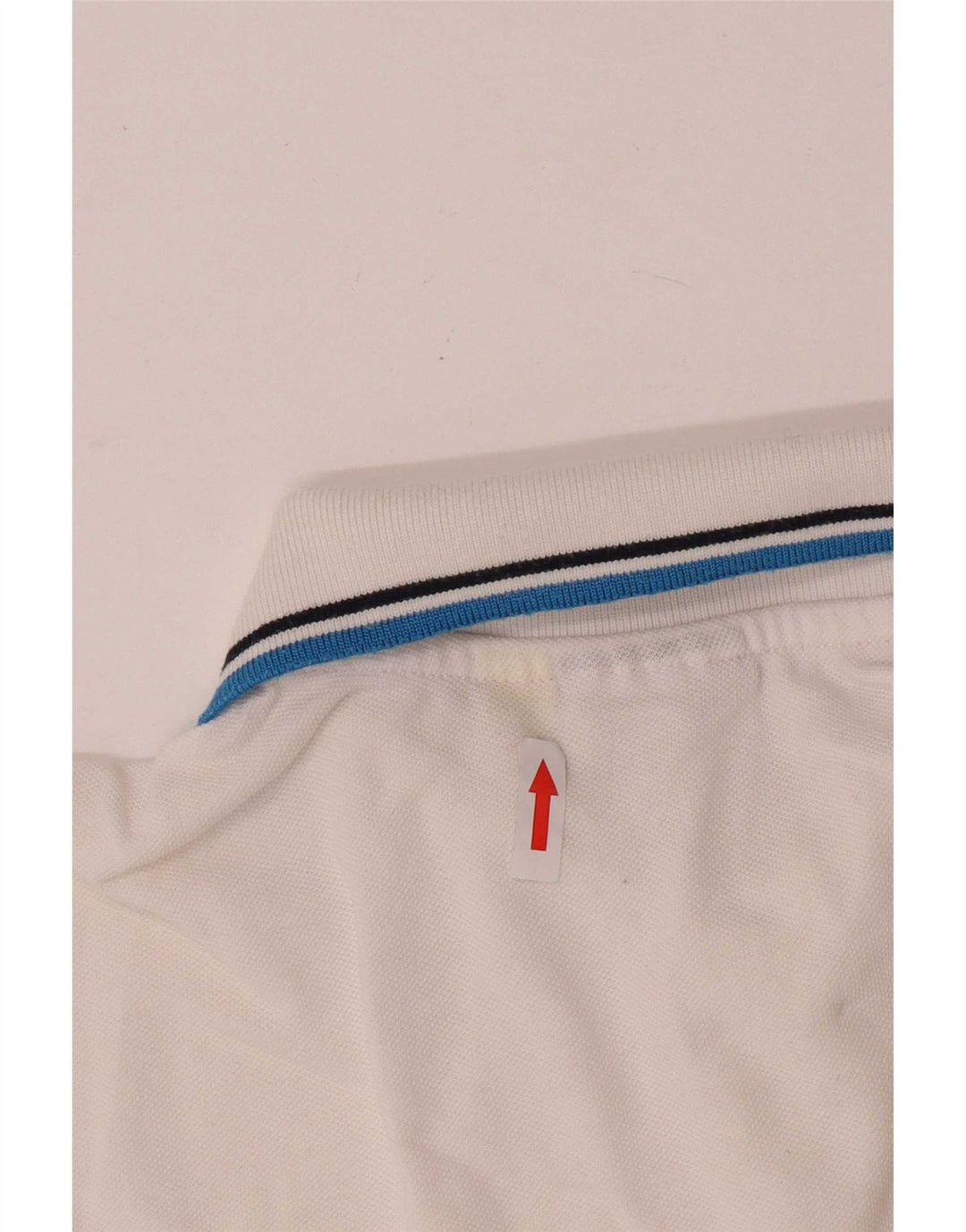 Ανδρικό πουκάμισο πόλο Diadora, μεσαίο λευκό ριγέ βαμβακερό