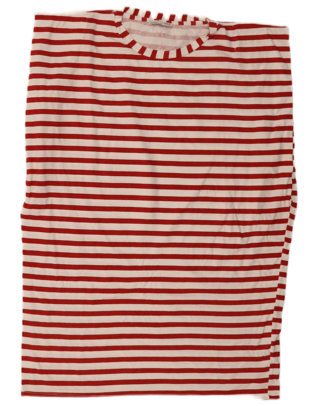 Zara Γυναικείο T-Shirt Φόρεμα UK 14 Medium Red Ride