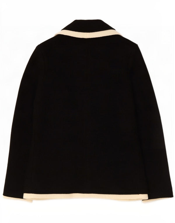 Zara Γυναικείο μπουφάν Blazer UK 14 Large Black Wool με 2 κουμπιά