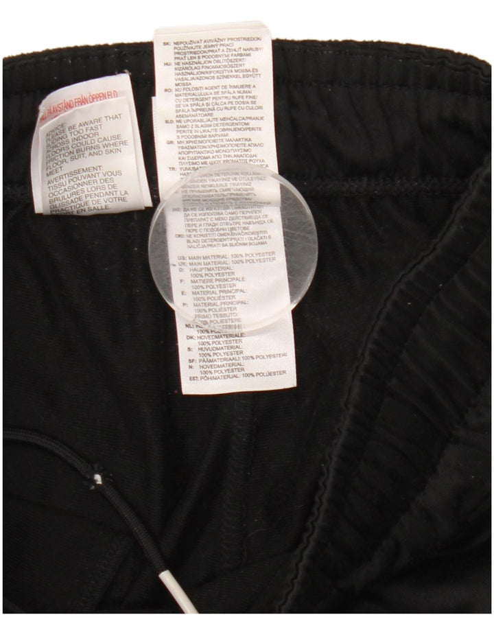 Adidas Boys Tracksuit Trousers Joggers 11-12 Years Black Polyester
