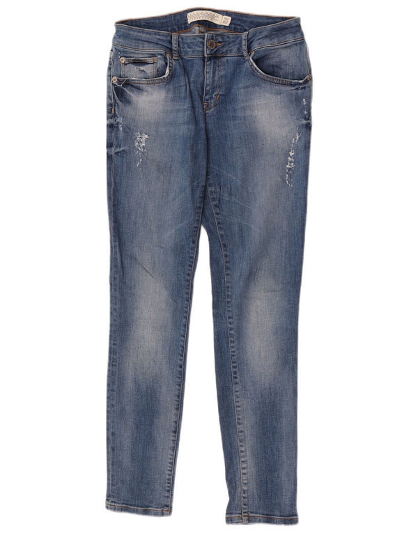 Zara Γυναικεία στενόχωρα τζιν EU 42 Large W32 L30 Μπλε βαμβακερό