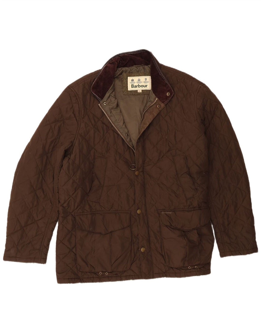 Ανδρικό καπιτονέ μπουφάν Barbour UK 44 2XL Καφέ Πολυεστέρας