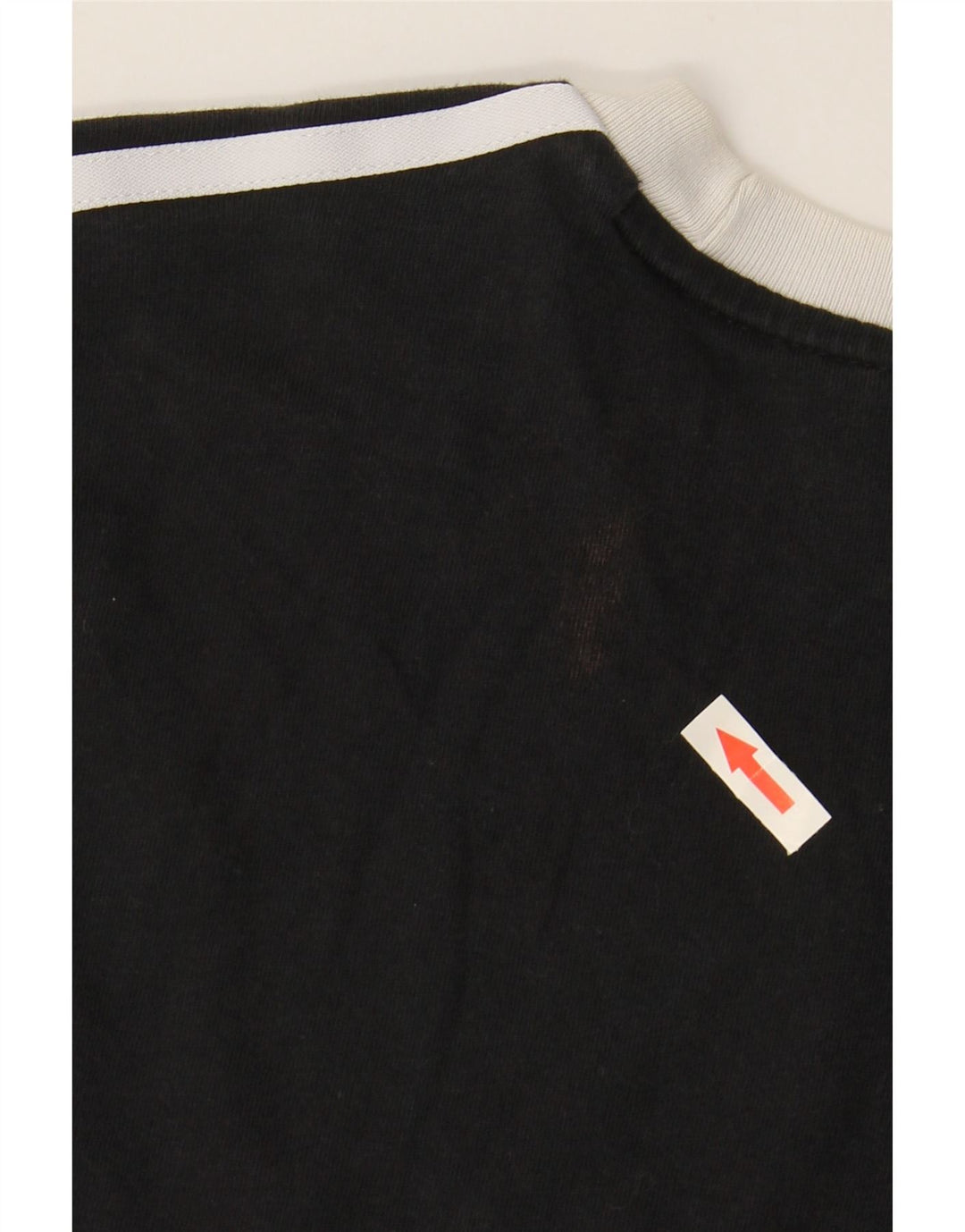 Γυναικείο T-Shirt ADIDAS Top UK 12 μεσαίο μαύρο βαμβακερό