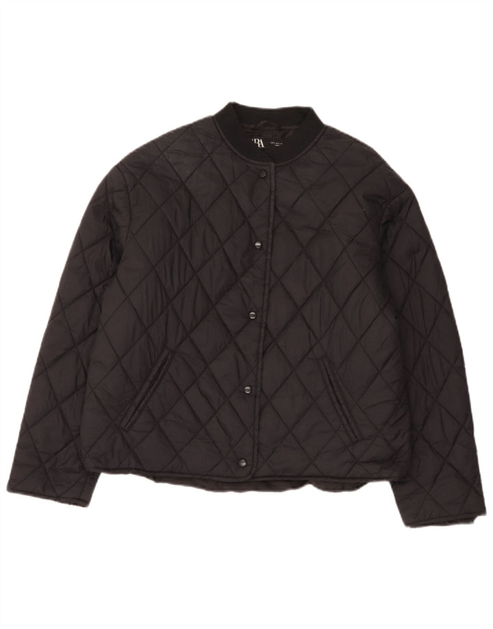 Zara Γυναικείο Καπιτονέ Μπουφάν UK 10 Small Black