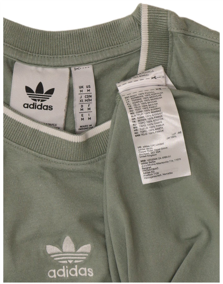 Ανδρικό T-Shirt ADIDAS Top Μεσαίο πράσινο βαμβακερό