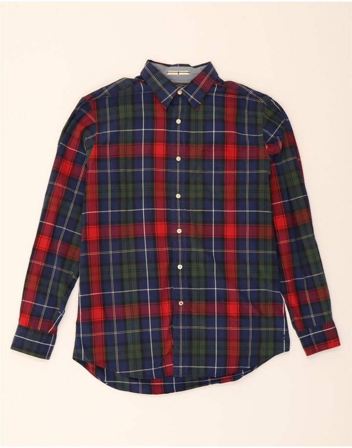NAUTICA Mens Shirt Medium Red Check Cotton Vintage Nautica and Second-Hand Nautica from Messina Hembry 