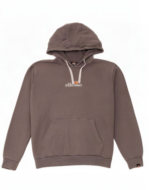 Ellesse Γυναικείο Hoodie Jumper UK 14 Medium Grey Cotton