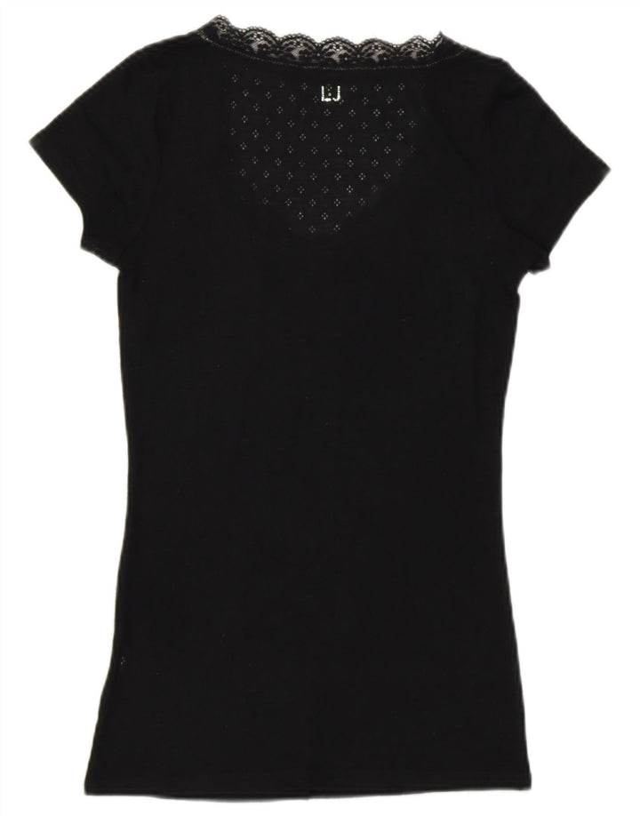 Liu Jo Γυναικείο T-Shirt Top UK 8 Small Black