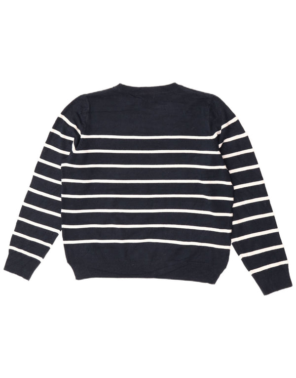 Marks & Spencer Γυναικείο πουλόβερ με λαιμόκοψη UK 16 Large Navy Blue