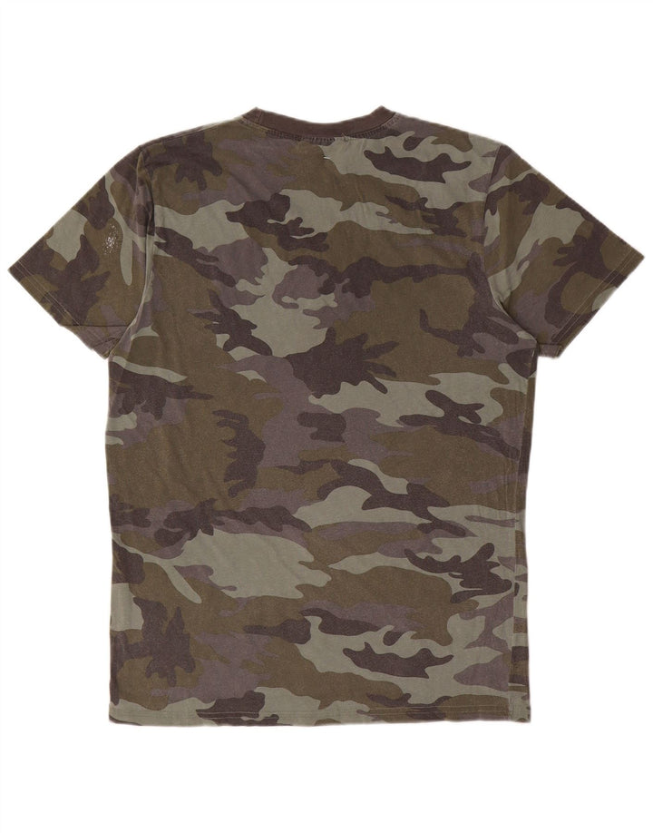 Ανδρικό γραφικό T-Shirt Converse Top Medium Khaki Camouflage