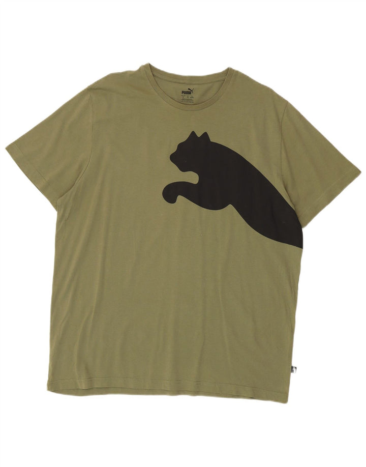 Ανδρικό γραφικό T-Shirt Puma Top XL Khaki