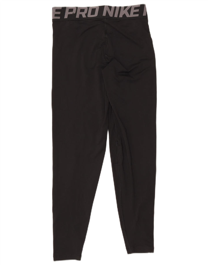 Γυναικεία γραφικά κολάν NIKE Dri Fit UK 10 Small Black Polyester