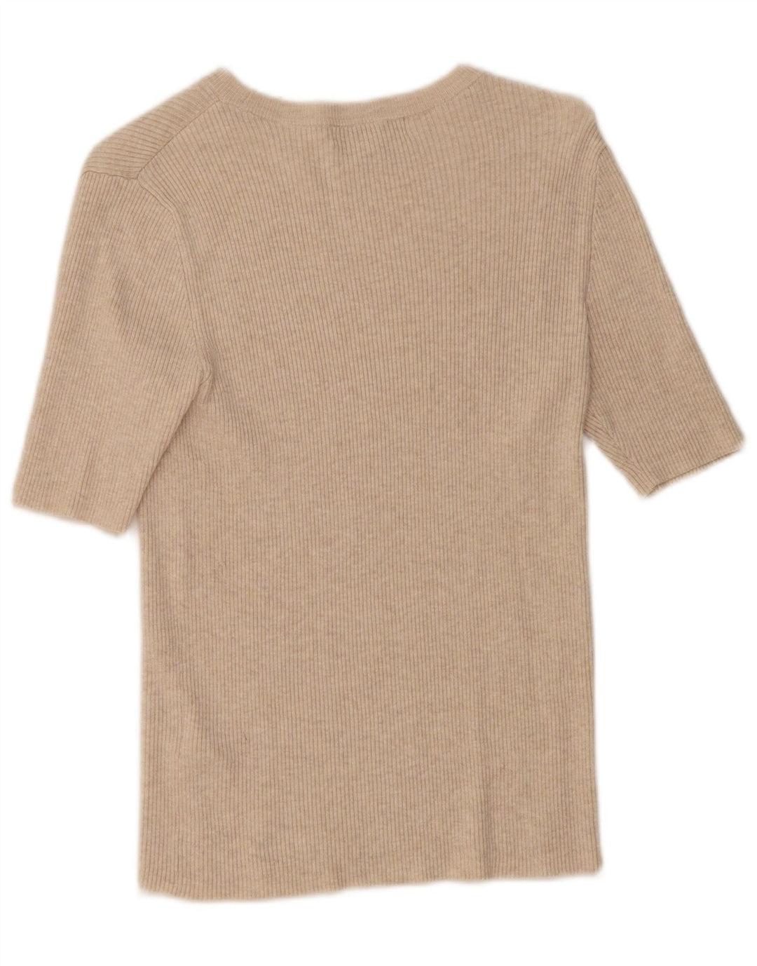 Marks & Spencer Γυναικείο T-Shirt Top 12 μεσαία μπεζ βισκόζη