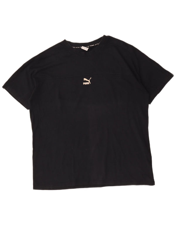 Ανδρικό γραφικό μπλουζάκι Puma Top 2XL Μαύρο Colourblock Βαμβακερό