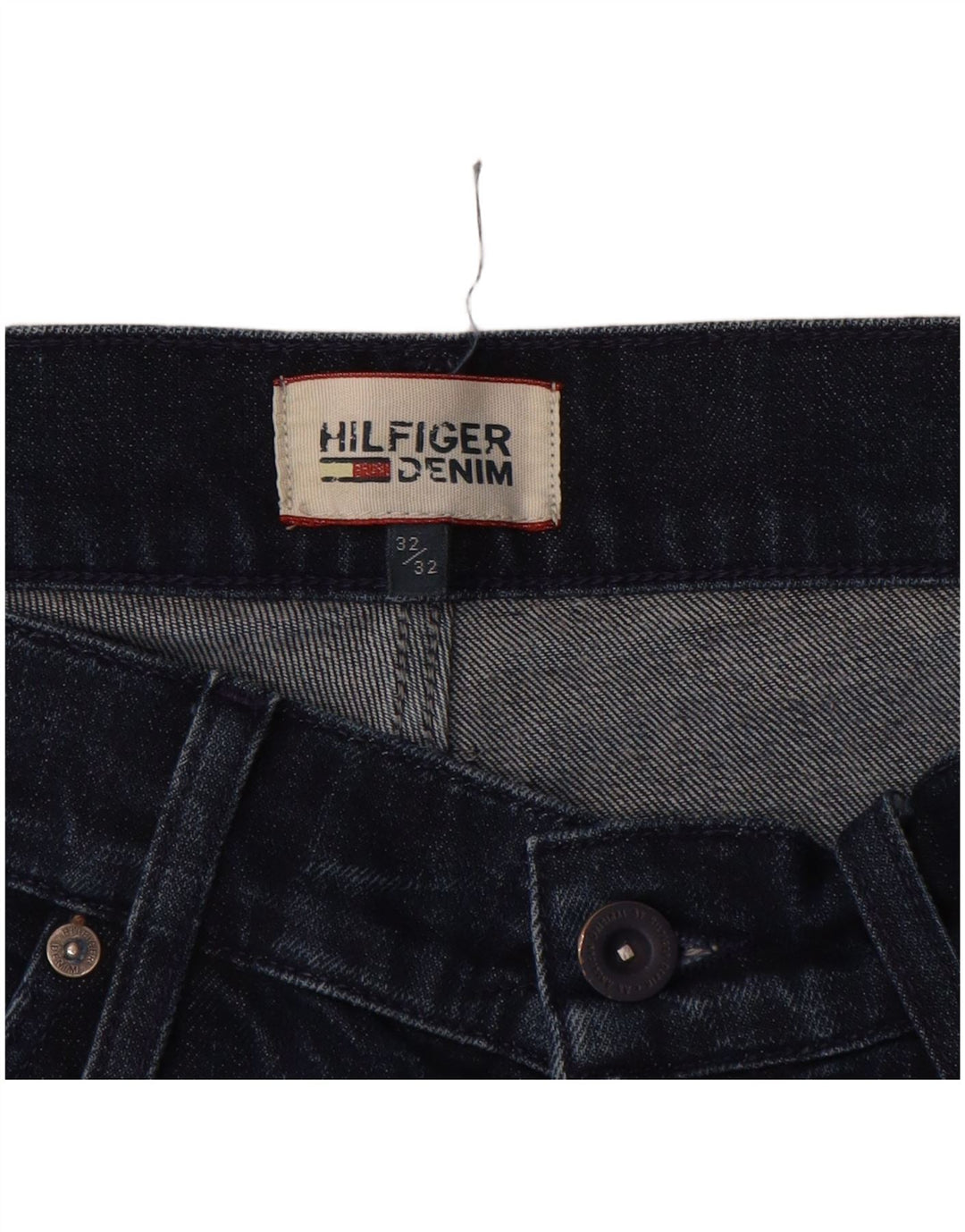 Ανδρικό τζιν ίσιο Tommy Hilfiger W32 L32 Navy Blue Cotton