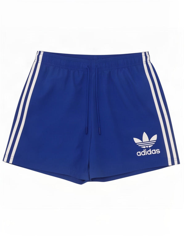 Ανδρικό αθλητικό σορτς Adidas από μεσαίο μπλε πολυεστέρα