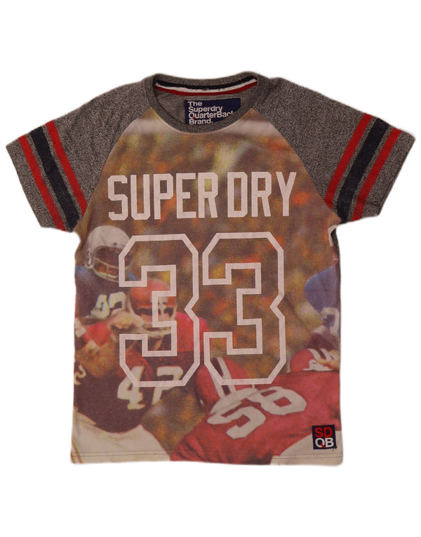 Ανδρικό γραφικό T-Shirt Superdry Top Μεσαίο γκρι βαμβακερό