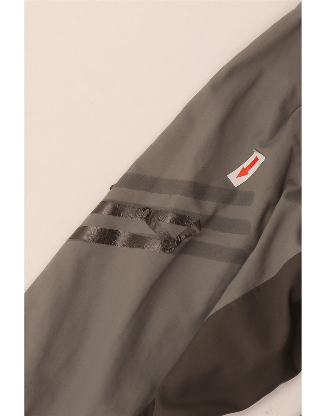 Adidas Ανδρικό μπουφάν βροχής UK 40 Large Grey Colourblock Nylon