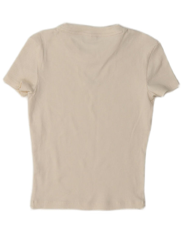 Γυναικείο γραφικό T-Shirt Puma Crop Top 10 Small Off White