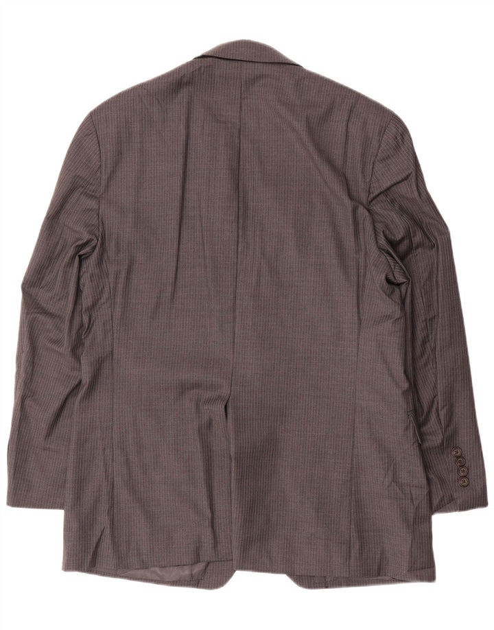 Ralph Lauren Ανδρικό σακάκι με 2 κουμπιά UK 40 Large Grey Pinstripe Wool