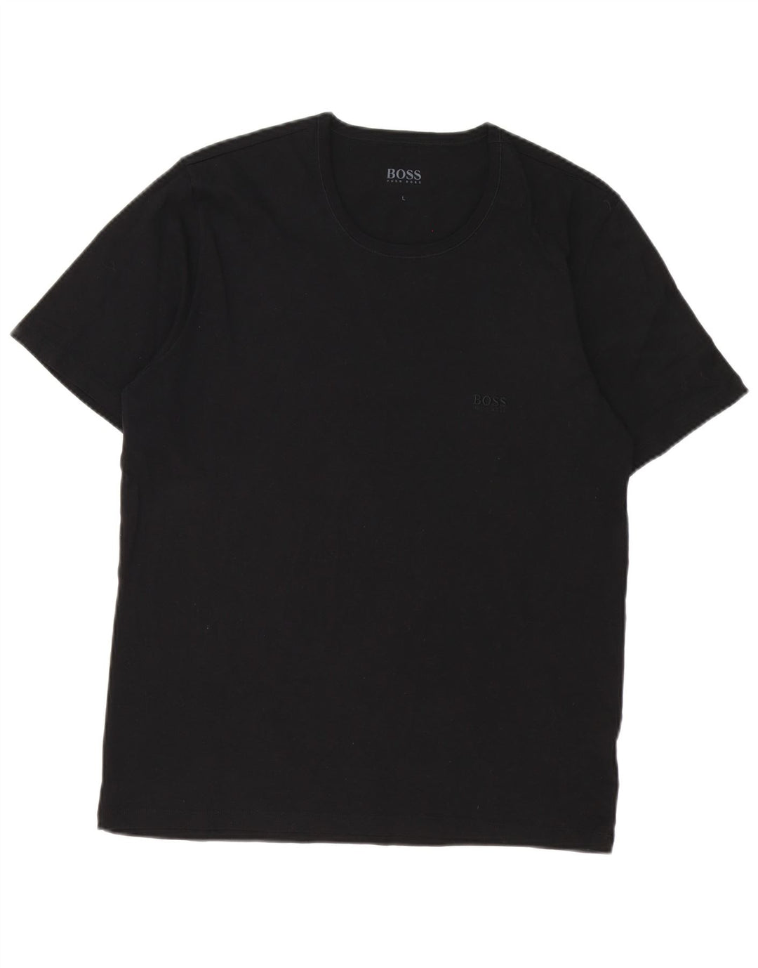 Ανδρικό T-Shirt Hugo Boss Top μεγάλο μαύρο βαμβακερό