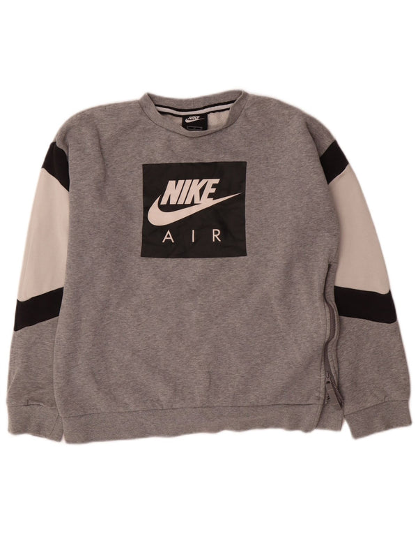 Φούτερ Nike Boys Air Graphic Jumper 13-14 Years XL Grey Colourblock