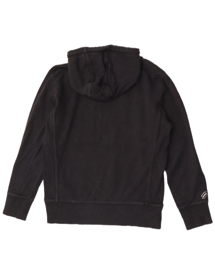 Ανδρικό φούτερ Superdry, μεσαίο μαύρο βαμβακερό