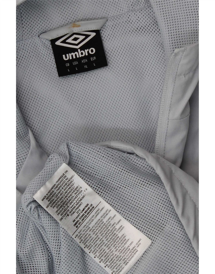 Ανδρικό μπουφάν βροχής με κουκούλα Umbro 40 μεγάλο γκρι πολυεστέρα