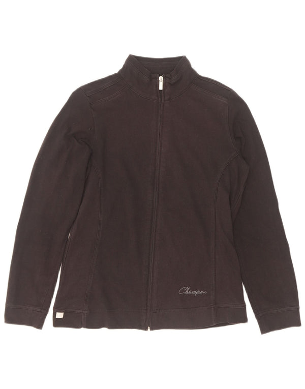 Champion γυναικεία αθλητική φόρμα Top Jacket UK 10 Small Black Cotton
