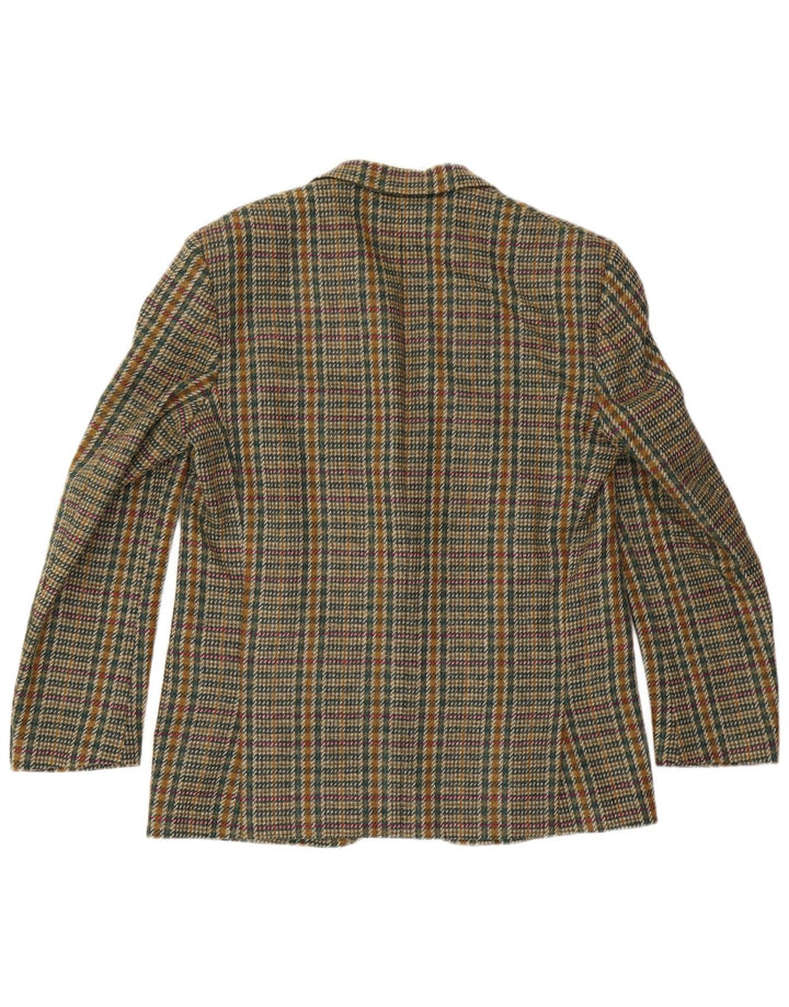 Ανδρικό μπουφάν Tiglio με 2 κουμπιά σακάκι IT 50 Large Green Check