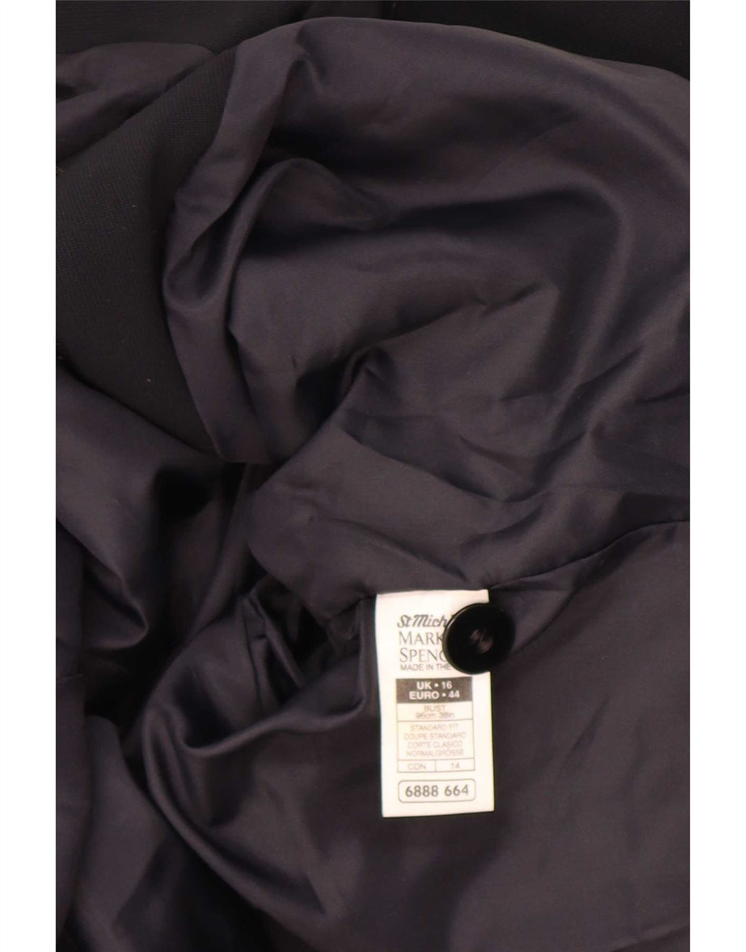 Marks & Spencer Γυναικείο Μπλέιζερ με 4 κουμπιά St. Michael UK 16 μεγάλο μαύρο