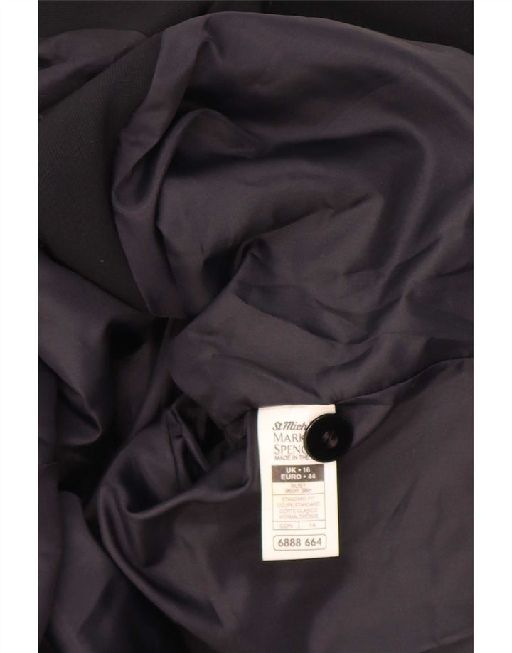 Marks & Spencer Γυναικείο Μπλέιζερ με 4 κουμπιά St. Michael UK 16 μεγάλο μαύρο