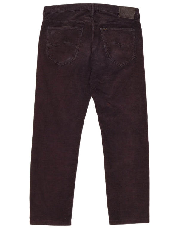 Lee Mens Daren Zip Fly ίσιο κοτλέ παντελόνι W34 L29 Navy Blue Cotton