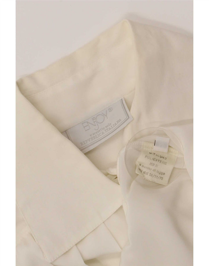 ENJOY Γυναικείο πουλόβερ Loose Fit UK 14 Medium White Polyester