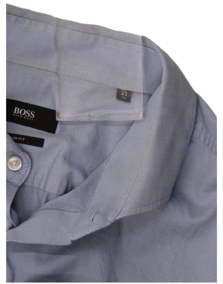 Ανδρικό πουκάμισο Hugo Boss Slim Fit Μέγεθος 43 17 XL Μπλε