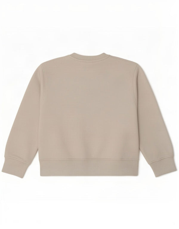 Zara Γυναικεία φούτερ Crop Jumper UK 10 Small White Cotton